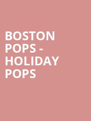Boston Pops Holiday Pops, Jorgensen Center for the Performing Arts, Hartford